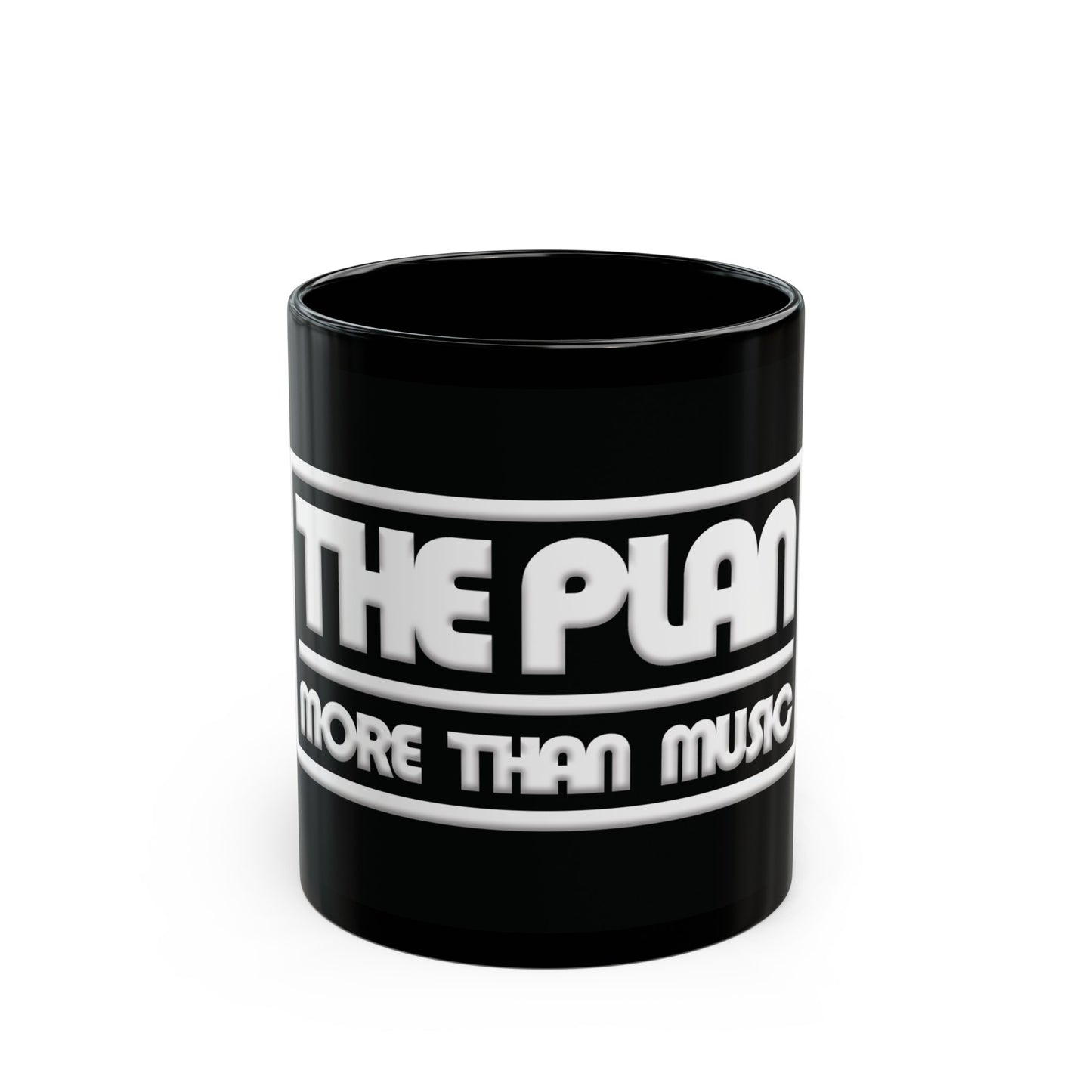 The Plan: More Than Music Logo - Black Mug (11oz, 15oz)