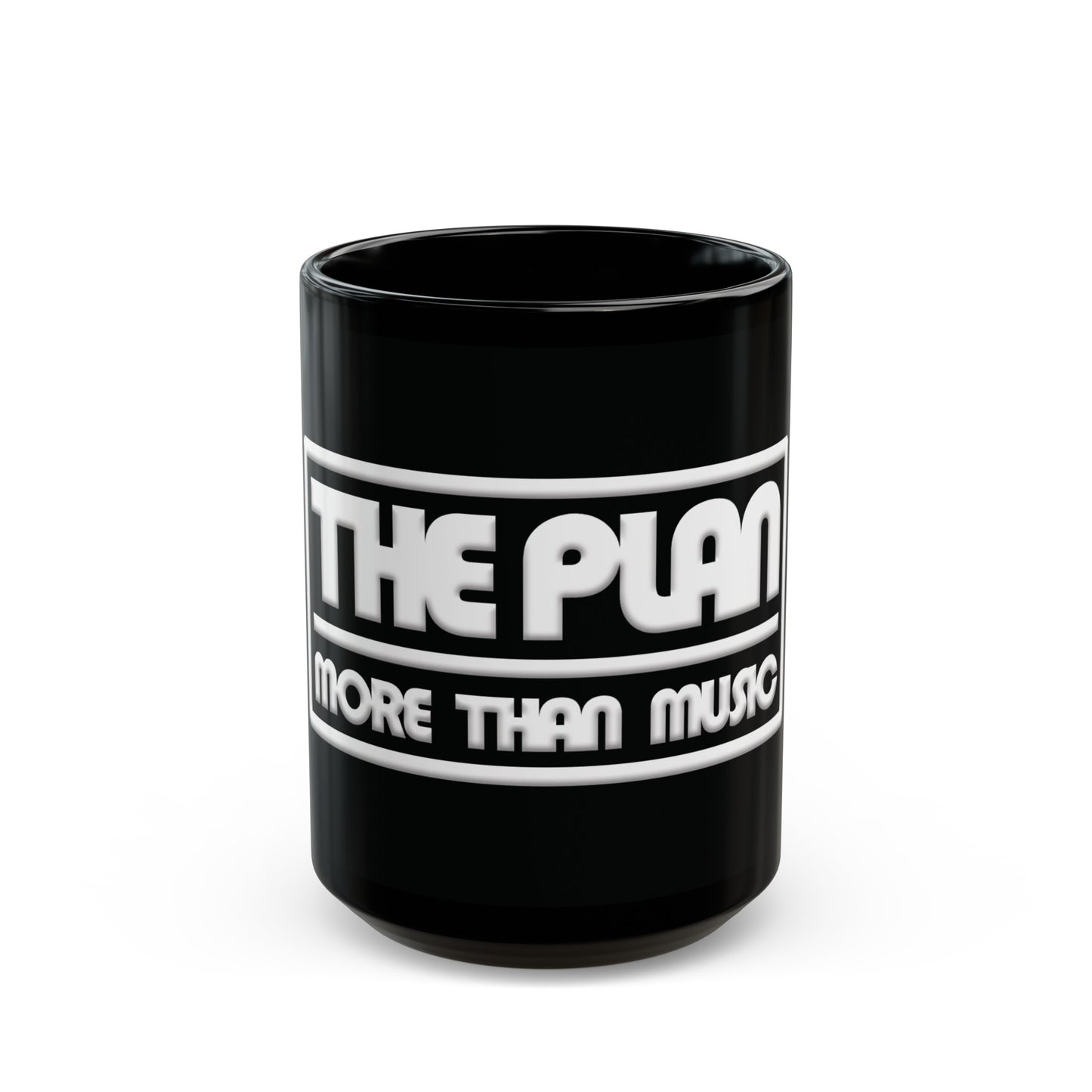 The Plan: More Than Music Logo - Black Mug (11oz, 15oz)