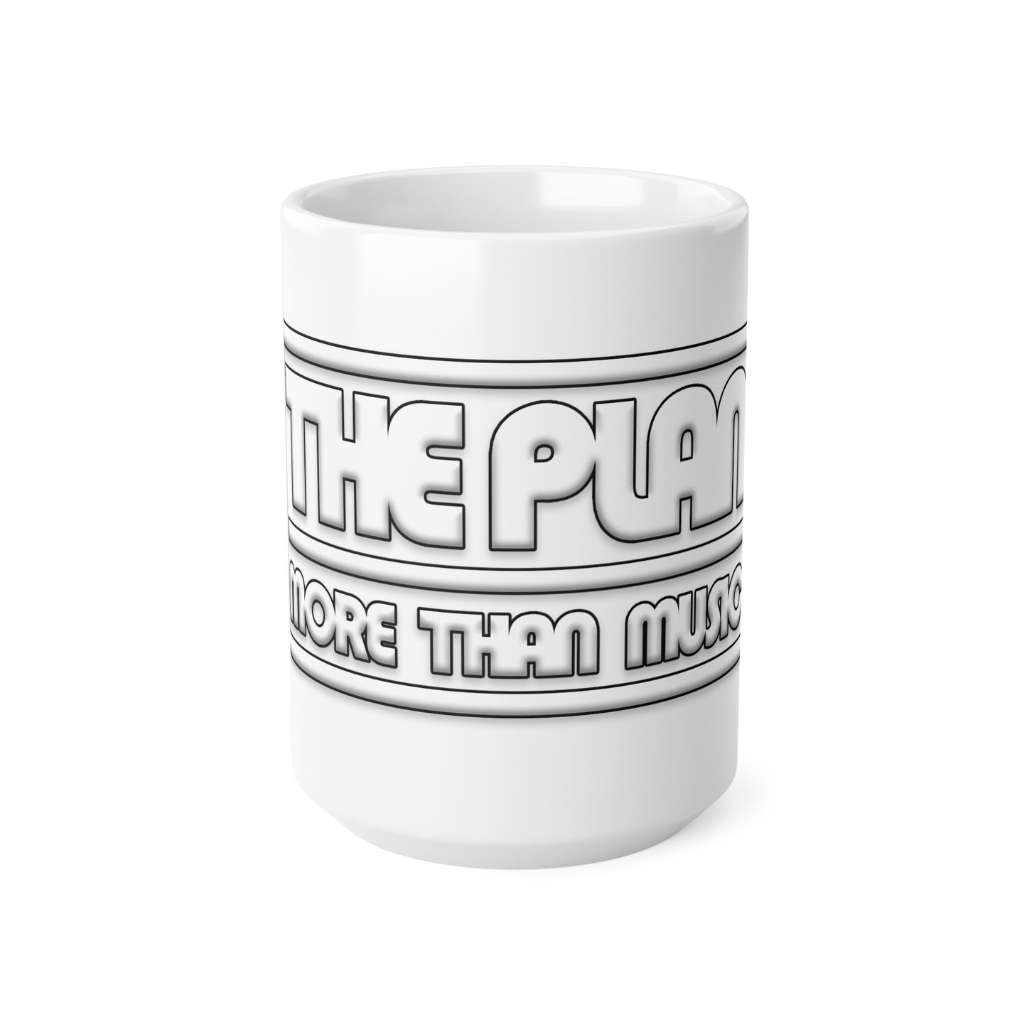 The Plan: More Than Music Logo - White Mug (11oz, 15oz)